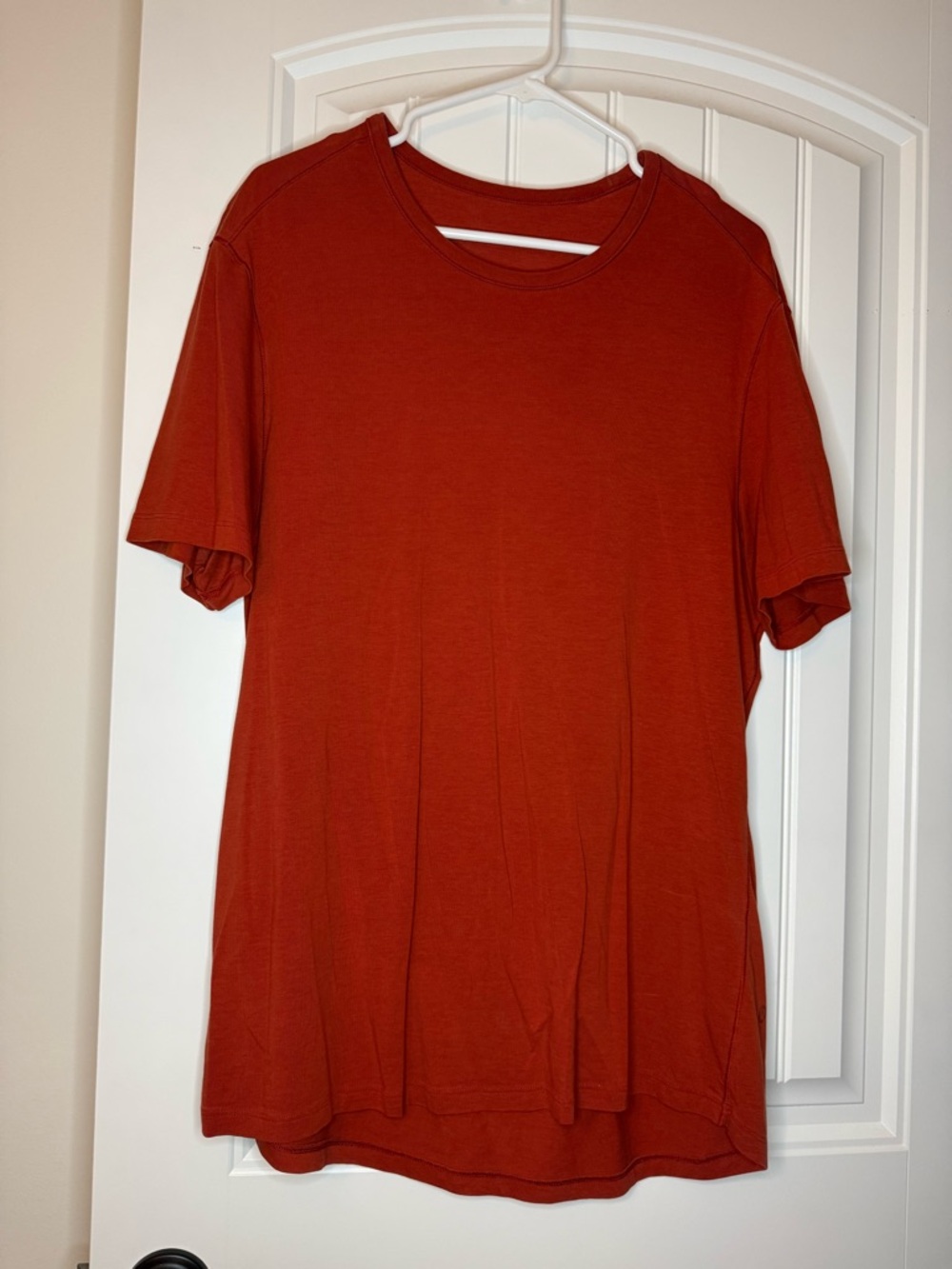 Bundle of 2 lululemon Men’s Short-Sleeve Crew Tee Orange and Blue